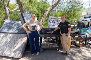 Estefanía Mercado encabeza jornada de servicios públicos en el fraccionamiento Cataluña