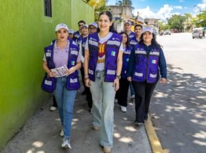 Estefanía Mercado acompaña a las brigadas para prevenir la violencia contra las mujeres