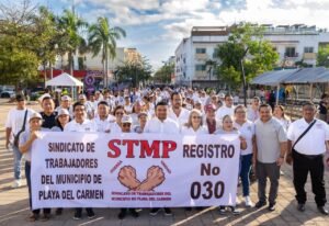 Con firme respaldo a la clase trabajadora, Playa del Carmen conmemora el CXXXVII aniversario del Día Internacional del Trabajo