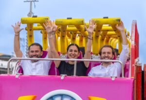 Estefanía Mercado invita a disfrutar la Feria de la Virgen del Carmen 2026 con juegos mecánicos y conciertos gratuitos