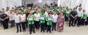 Estefanía Mercado destaca la labor y el compromiso de los Vigilantes Escolares de Playa del Carmen