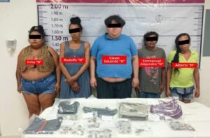 FGE detienen a cinco personas por probable narcomenudeo